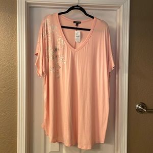 NWT Lane Bryant pink top 22/24
